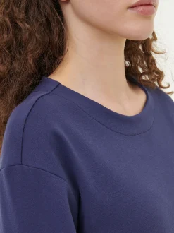 Sweatshirt aus Bio Baumwolle(royalblau, 44)
