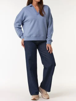 Sweatshirt aus Bio Baumwolle(kornblumenblau, XS)