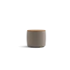 Tambor Sofatisch/Hocker mit Stauraum u. Holzdeckel(Wollstoff Tano natur, Eiche, ø 39 cm)