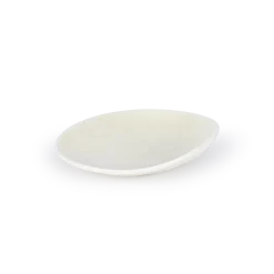 Teller aus Porzellan mit Farnweiß, ø 12 cm