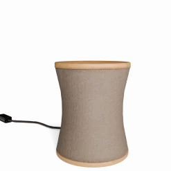 Tischleuchte Malla inkl.LeuchtmittelSchirm 100% Schafschurwolle (Eiche, 3D Strick Sand)