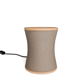 Tischleuchte Malla inkl.LeuchtmittelSchirm 100% Schafschurwolle (Buche, 3D Strick Sand)