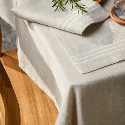 Tischwäsche Emma50 % Baumwolle/50 % Leinen, GOTS (natur/natur, Tischset)