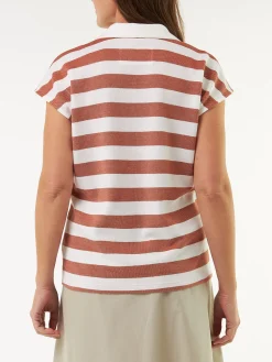 Top aus Bio Baumwolle(bernstein/offwhite, 38)