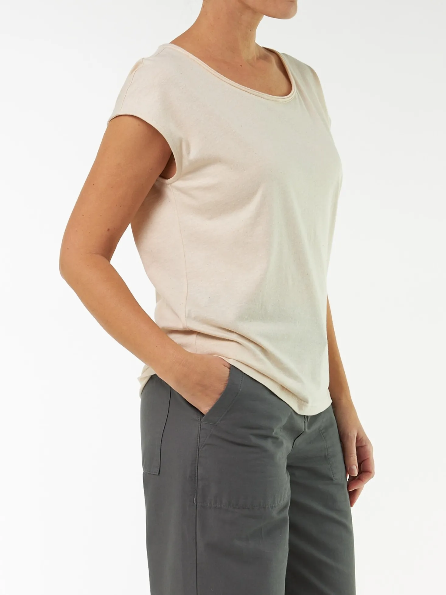 Top aus Bio Baumwolle/Hanf(natur, 38)