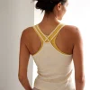 Top aus Bio Baumwolle(offwhite/mango ringel, S)