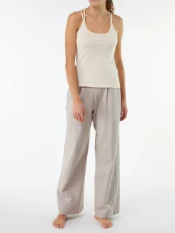 Top aus Bio Baumwolle(offwhite/mango ringel, S)