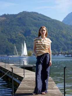 Top aus Bio Baumwolle(rattan/offwhite ringel, 38)