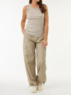 Top Rippe aus Bio Baumwolle(seegras/offwhite ringel, XXS)