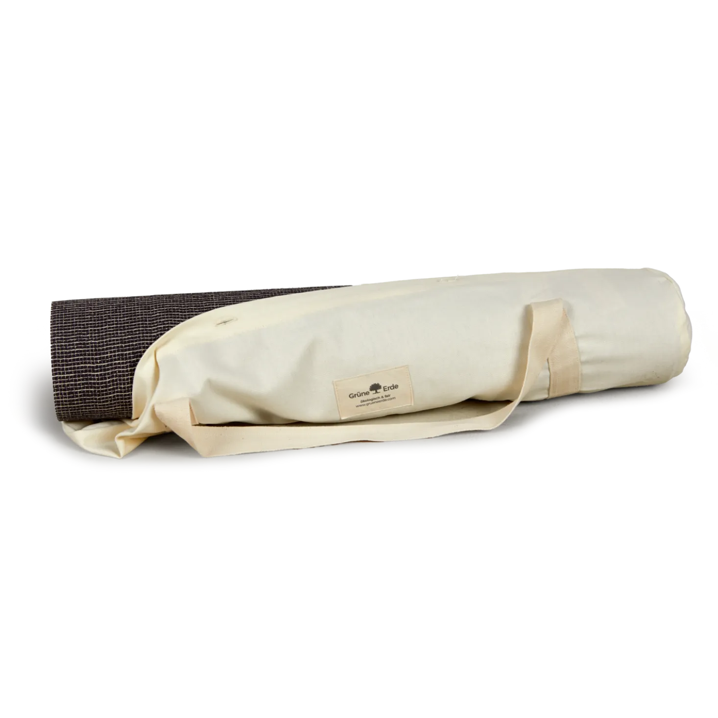 Tragetasche für Yogamatte100 % Baumwolle, GOTS (natur)