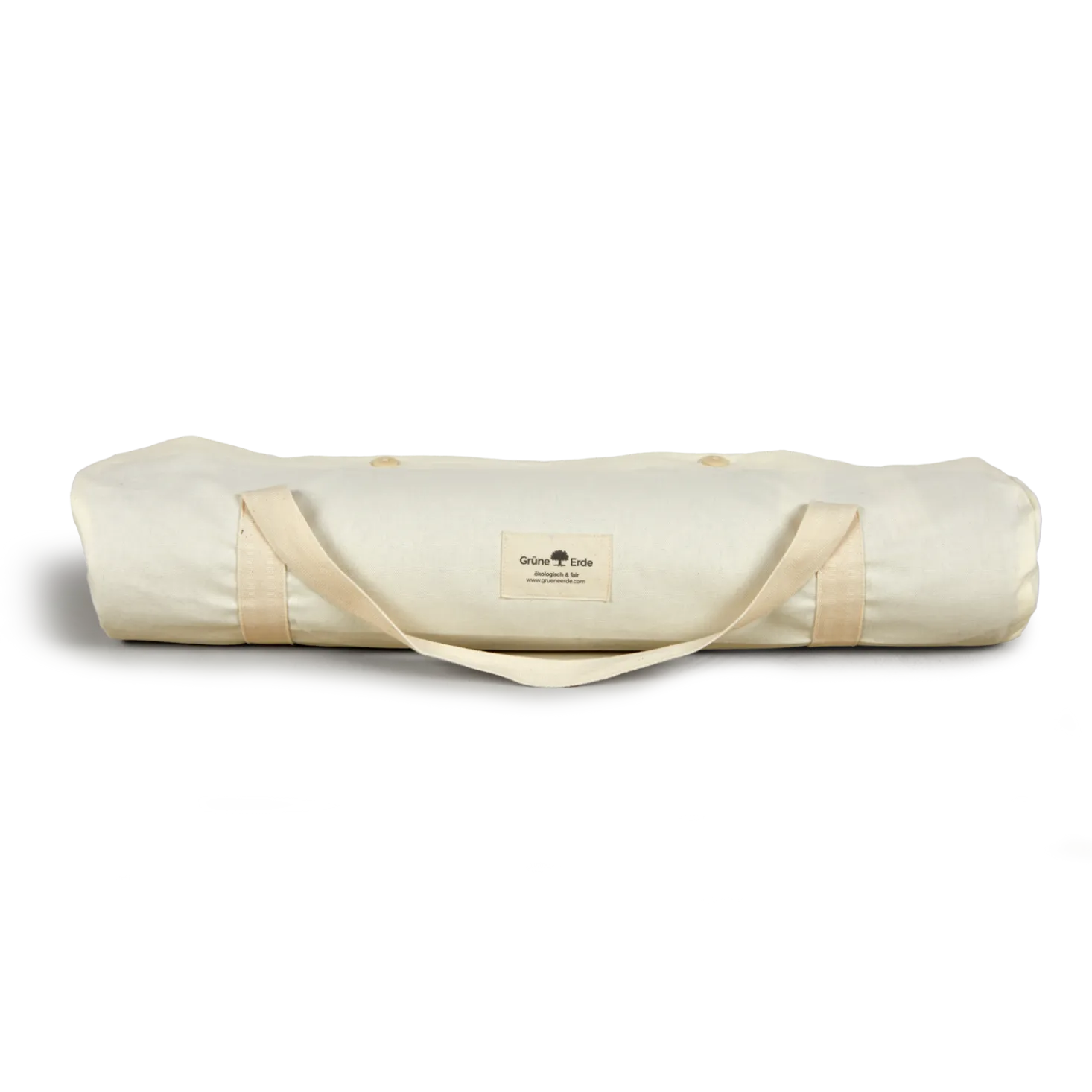 Tragetasche für Yogamatte100 % Baumwolle, GOTS (natur)