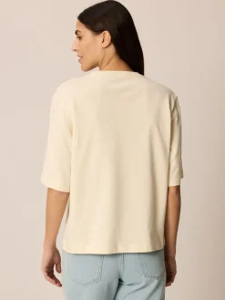 T-Shirt aus Bio Baumwolle(offwhite, S)