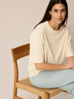 T-Shirt aus Bio Baumwolle(offwhite, S)