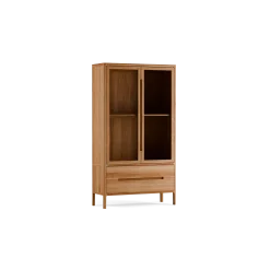 Vitrine Tenso 2-türig2 Laden (glas, Kernbuche, 2-türig, 2 Laden)