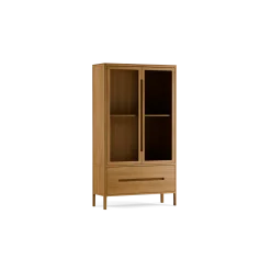 Vitrine Tenso 2-türig2 Laden (glas, Eiche, 2-türig, 2 Laden)