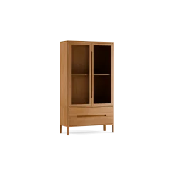 Vitrine Tenso 2-türig2 Laden (glas, Buche, 2-türig, 2 Laden)