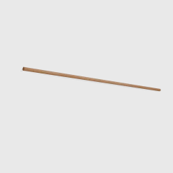 Vorhangstange Listellorund, 1-läufig, inkl. Abdeckkappen (Buche, 200cm)