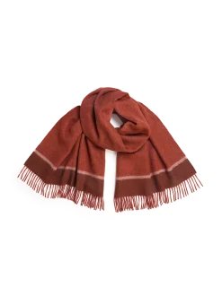 Webschal aus Alpakawolle(mahagoni, one size)