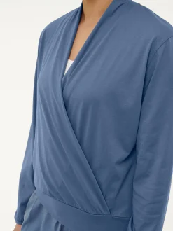Wickelshirt aus Bio Baumwolle(vintage indigo, M)