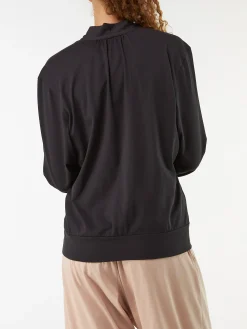 Wickelshirt aus Bio Baumwolle(schwarz, XS)