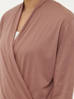 Wickelshirt aus Bio Baumwolle(cappuccino, XS)