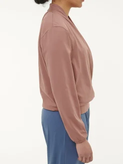 Wickelshirt aus Bio Baumwolle(cappuccino, XS)