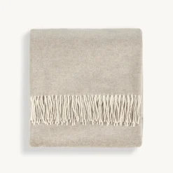 Wohndecke Lady Grey140 x 200 cm, 100 % Schurwolle (Lamm) (cappucchino)