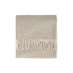 Wohndecke Lady Grey140 x 200 cm, 100 % Schurwolle (Lamm) (hellgrau)