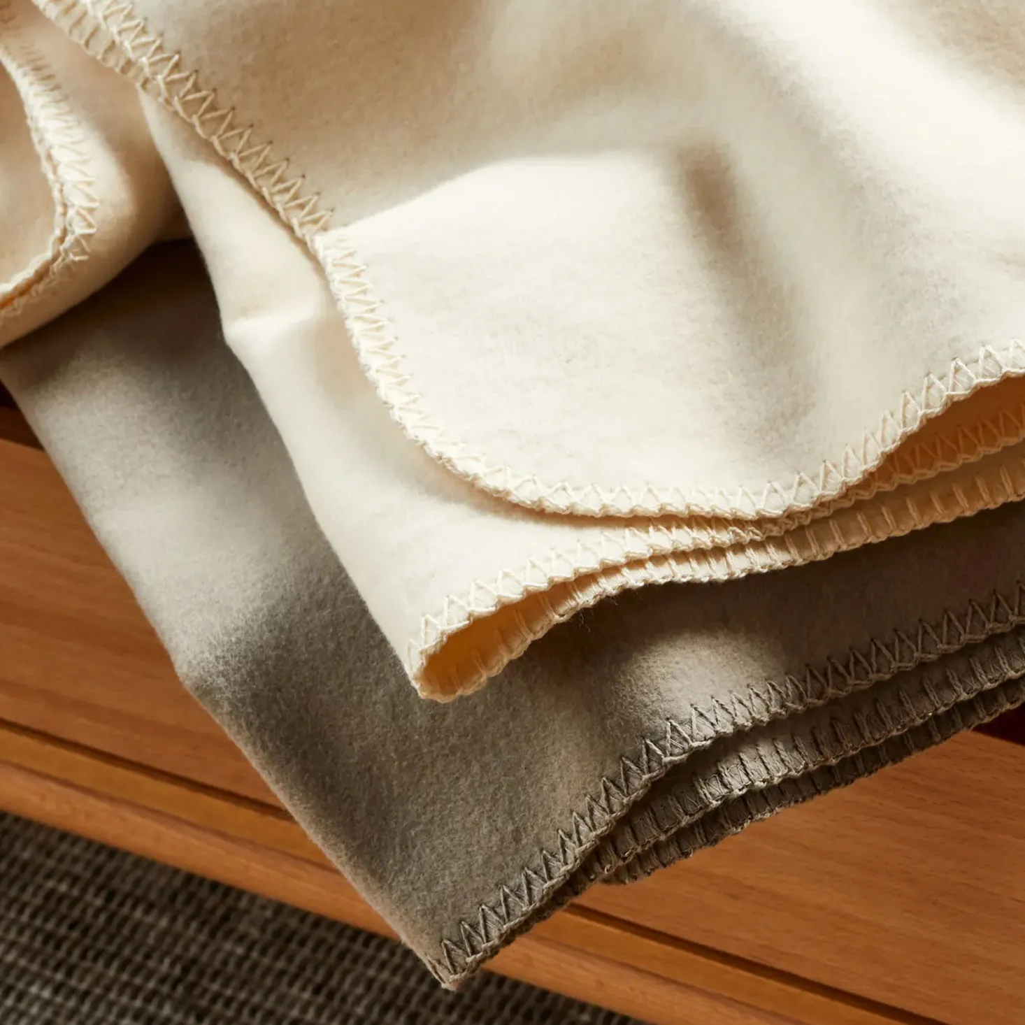 Wohndecke Mila100 % Baumwolle, GOTS (stein, 150 x 200 cm)