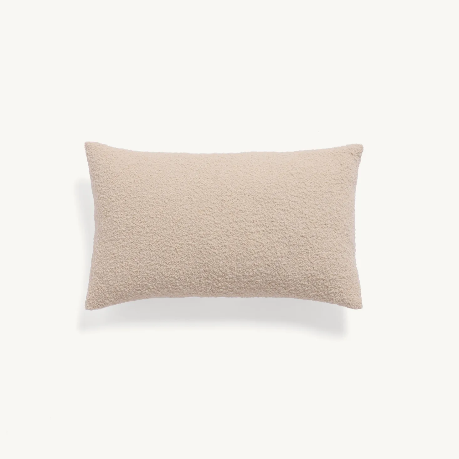 Wohnkissenbezug Casello52 % Baumwolle, 48 % Schurwolle, Bouclé, GOTS (ecru, 30 x 50 cm)