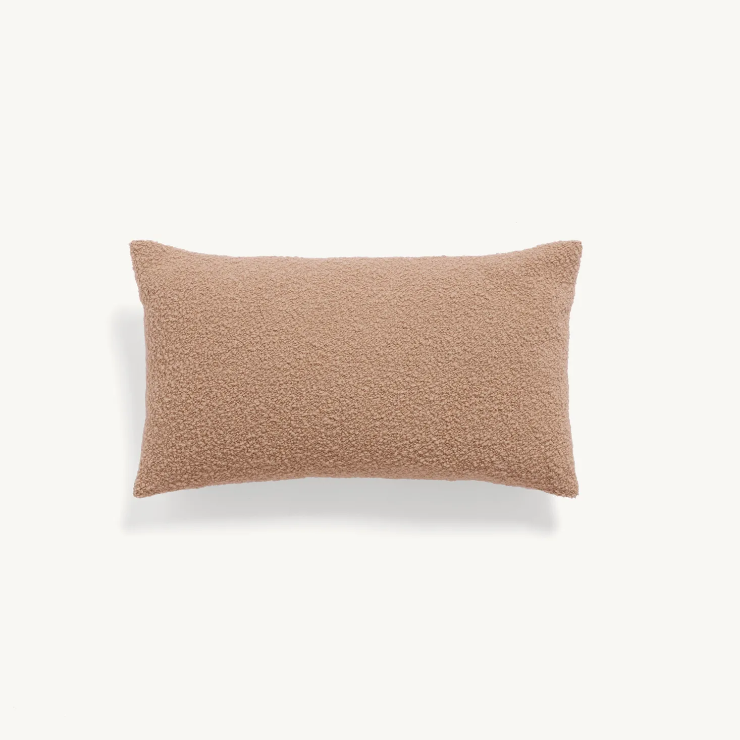 Wohnkissenbezug Casello52 % Baumwolle, 48 % Schurwolle, Bouclé, GOTS (greige, 30 x 50 cm)