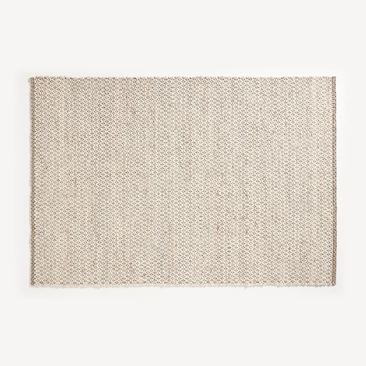 Wollteppich Ambo(Naturweiß meliert ungefärbt, 70 x 140 cm)