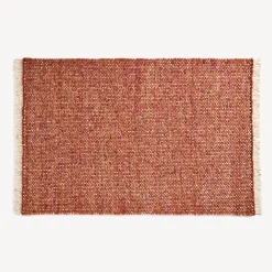Wollteppich Cheviot(braun/orange, 70 x 140 cm)