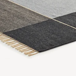 Wollteppich Kelim Mata(kiesel/natur, 70 x 140 cm)