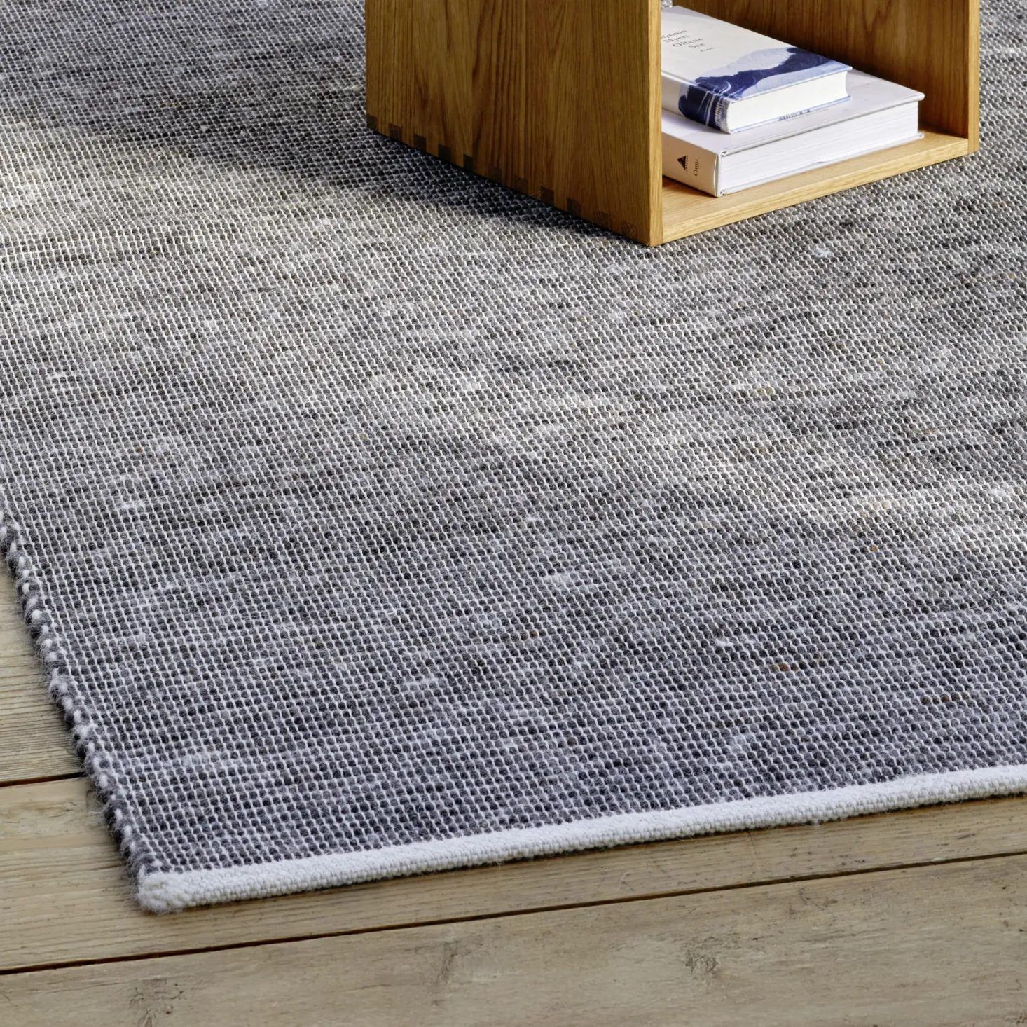 Wollteppich Linio Pur(stein, 70 x 140 cm)