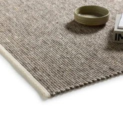 Wollteppich Linio Pur(torf, 70 x 140 cm)