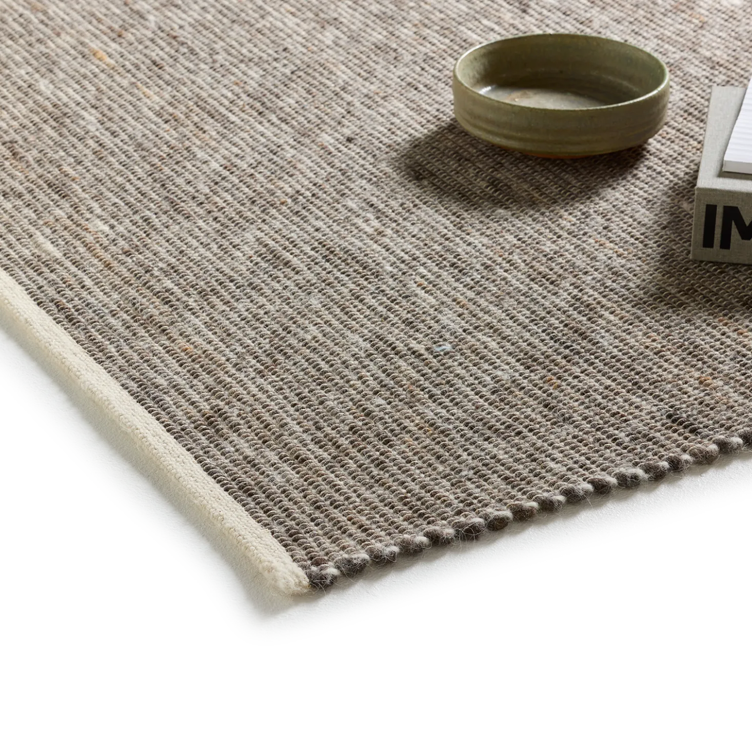 Wollteppich Linio Pur(torf, 70 x 140 cm)