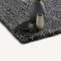 Wollteppich Skywalker 100% Schafschurwolle(dunkelgrau, 70 x 140 cm)