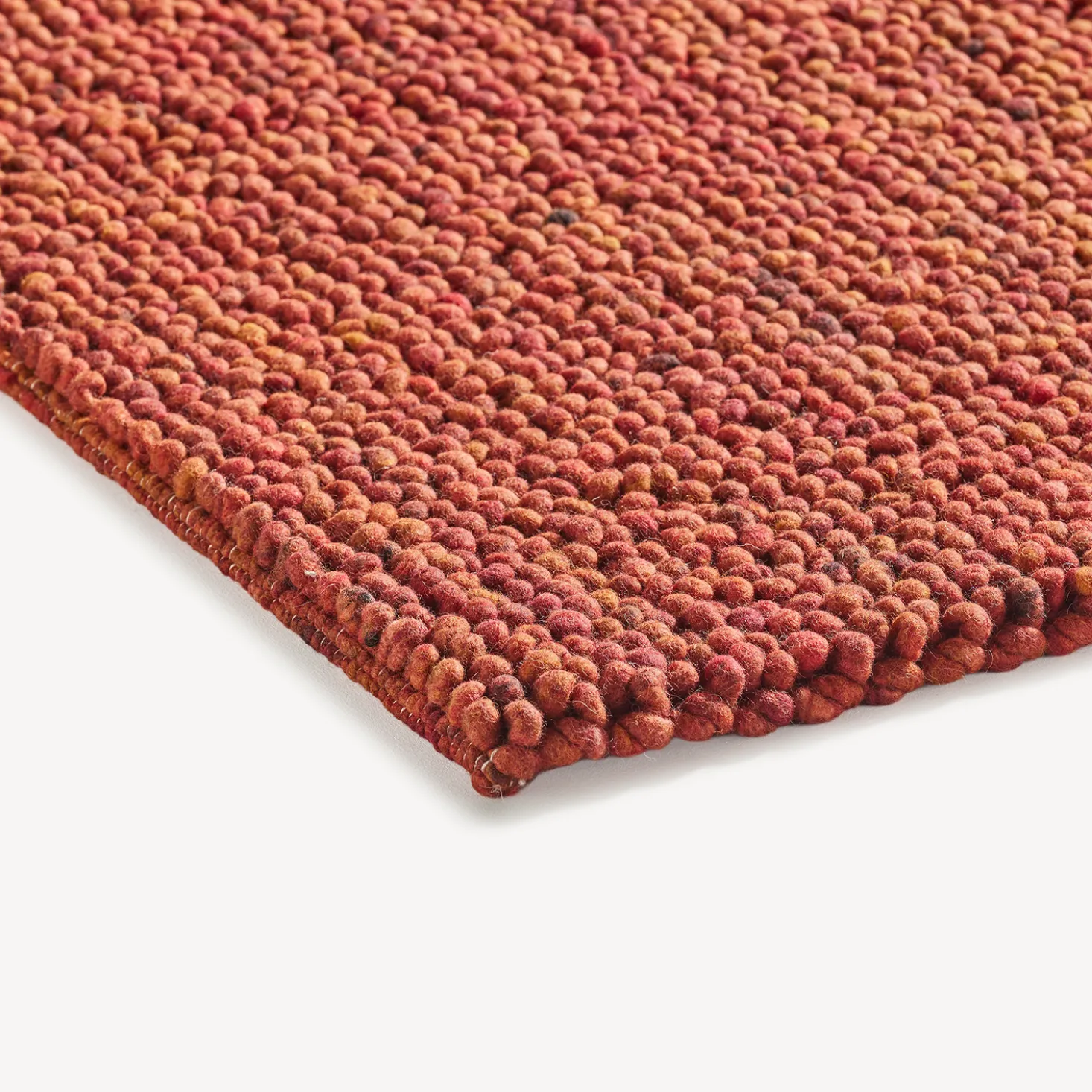 Wollteppich Skywalker 100% Schafschurwolle(braun/orange, 70 x 140 cm)