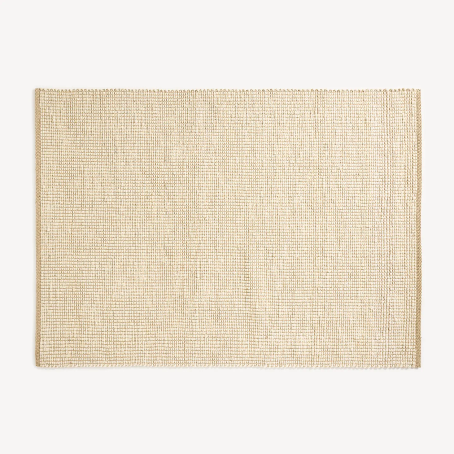 Wollteppich Vellino Pur(naturweiß ungefärbt, 70 x 140 cm)