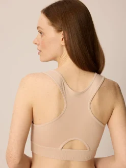 Yoga Bra aus Bio Baumwolle(camelie, 38)