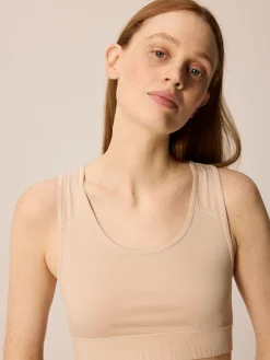 Yoga Bra aus Bio Baumwolle(camelie, 38)