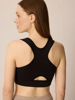 Yoga Bra aus Bio Baumwolle(schwarz, 38)