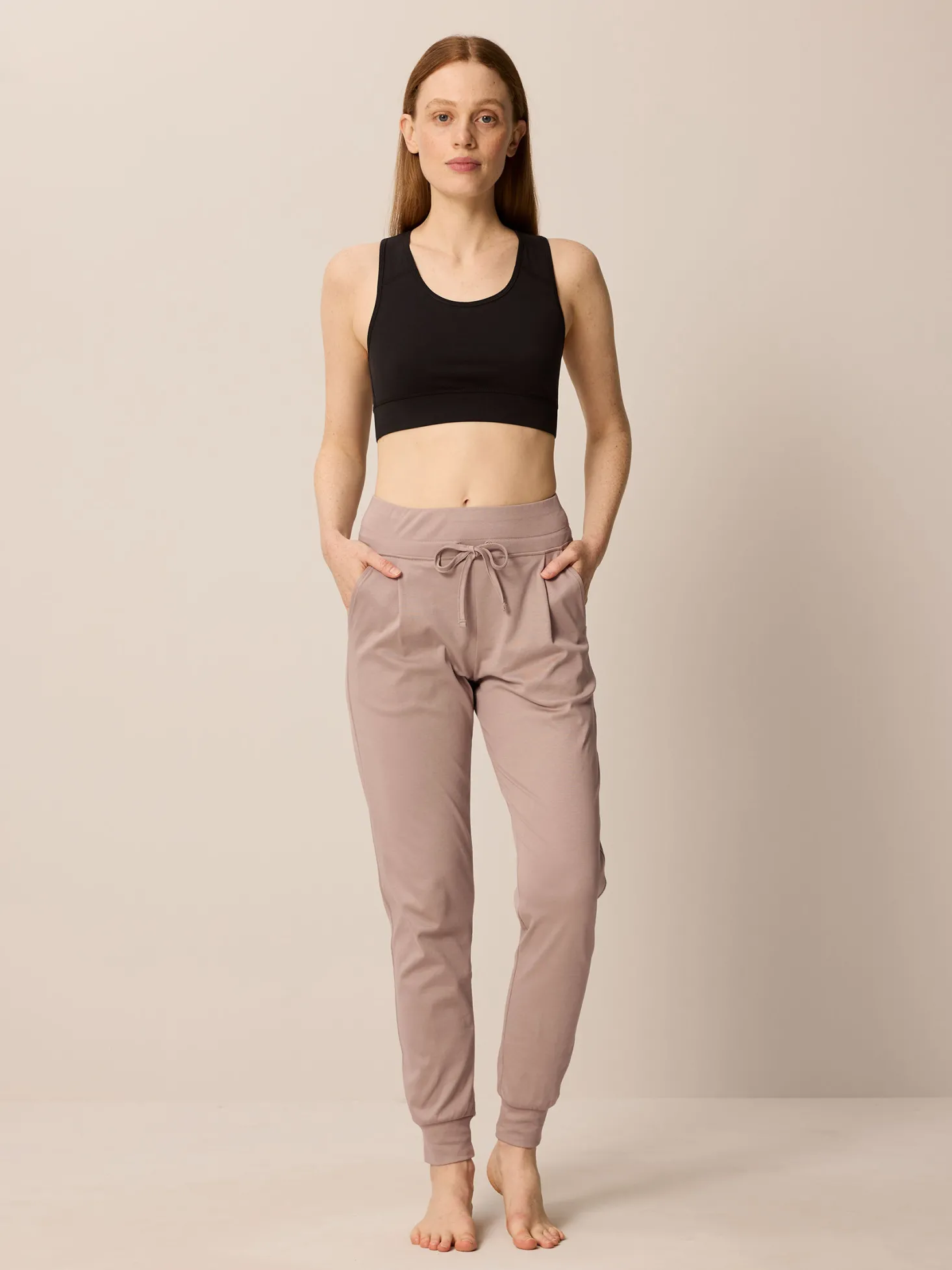 Yoga Bra aus Bio Baumwolle(schwarz, 38)
