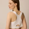 Yoga Bra aus Bio Baumwolle(weiß, 38)