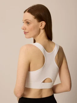 Yoga Bra aus Bio Baumwolle(weiß, 38)