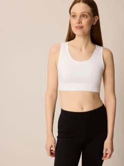 Yoga Bra aus Bio Baumwolle(weiß, 38)