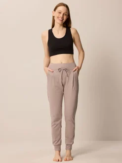 Yogahose aus Bio Baumwolle(graubeige, 46)