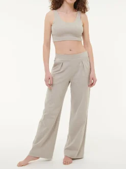 Yogahose aus Bio Baumwolle(stein melange, 38)