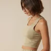 Yogatop aus Bio Baumwolle(light khaki, 42)